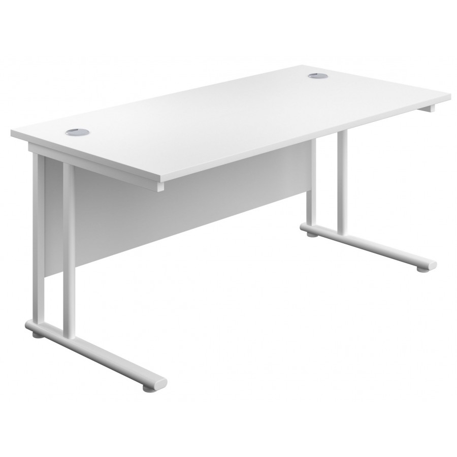 Olton Twin Cantilever  800mm Deep Straight Office Desk